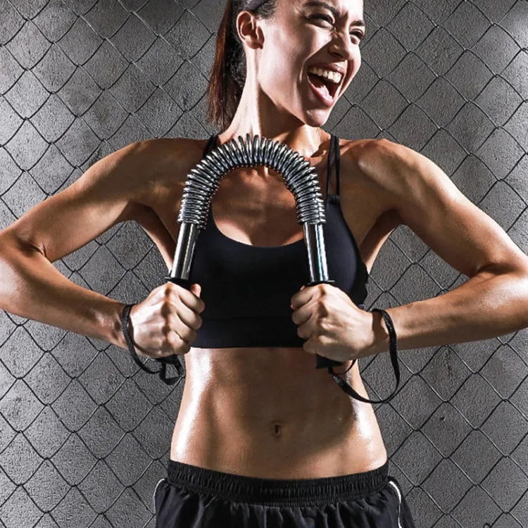 50kg Spring Hand Grips Arm Strength Brawn Training Device   Hand Guard Set (Black)