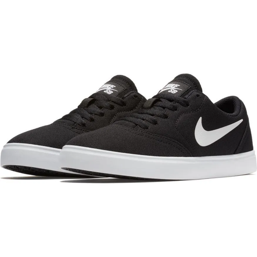 Nike SB Kids Skate Check Canvas (GS) Black White