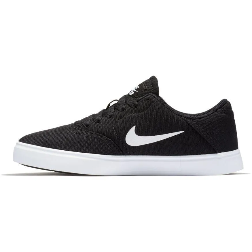 Nike SB Kids Skate Check Canvas (GS) Black White