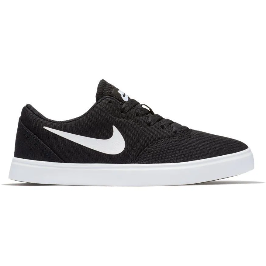Nike SB Kids Skate Check Canvas (GS) Black White