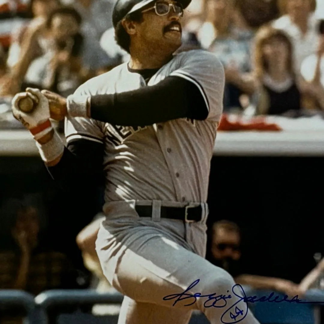 Reggie Jackson Hand Signed & Framed New York Yankees 16x20 Baseball Photo