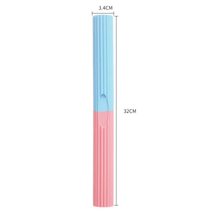 Silicone Multifunctional Fitness Bar Rehabilitation Training Arm Strength Bar Wrist Strength Forging Resistance Bar(Light Blue   Pink)
