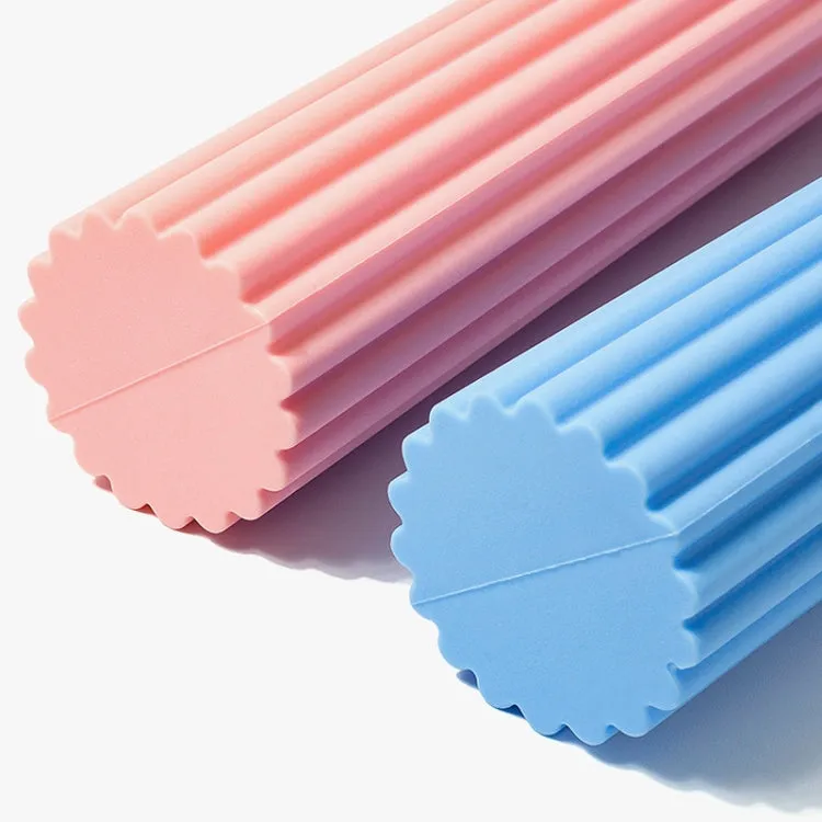 Silicone Multifunctional Fitness Bar Rehabilitation Training Arm Strength Bar Wrist Strength Forging Resistance Bar(Light Blue   Pink)