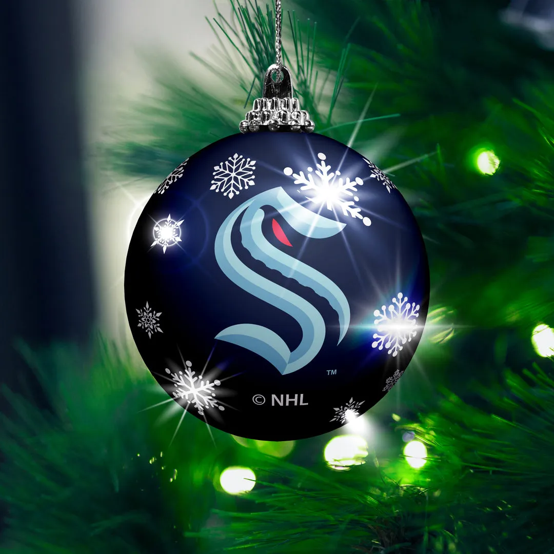 The Sports Vault NHL Seattle Kraken 2-Pack Light Up Ornaments