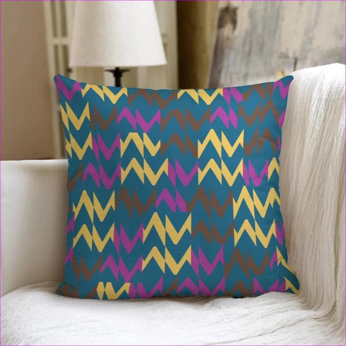 Zig & Zag Couch Pillow with Pillow Inserts